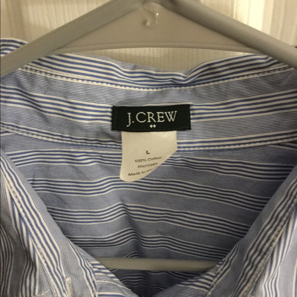J. Crew 3/4 sleeve dress shirt